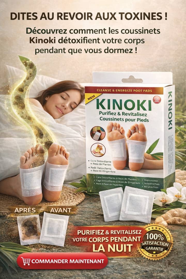 🧼 Kinoki – Patchs Détox pour les Pieds